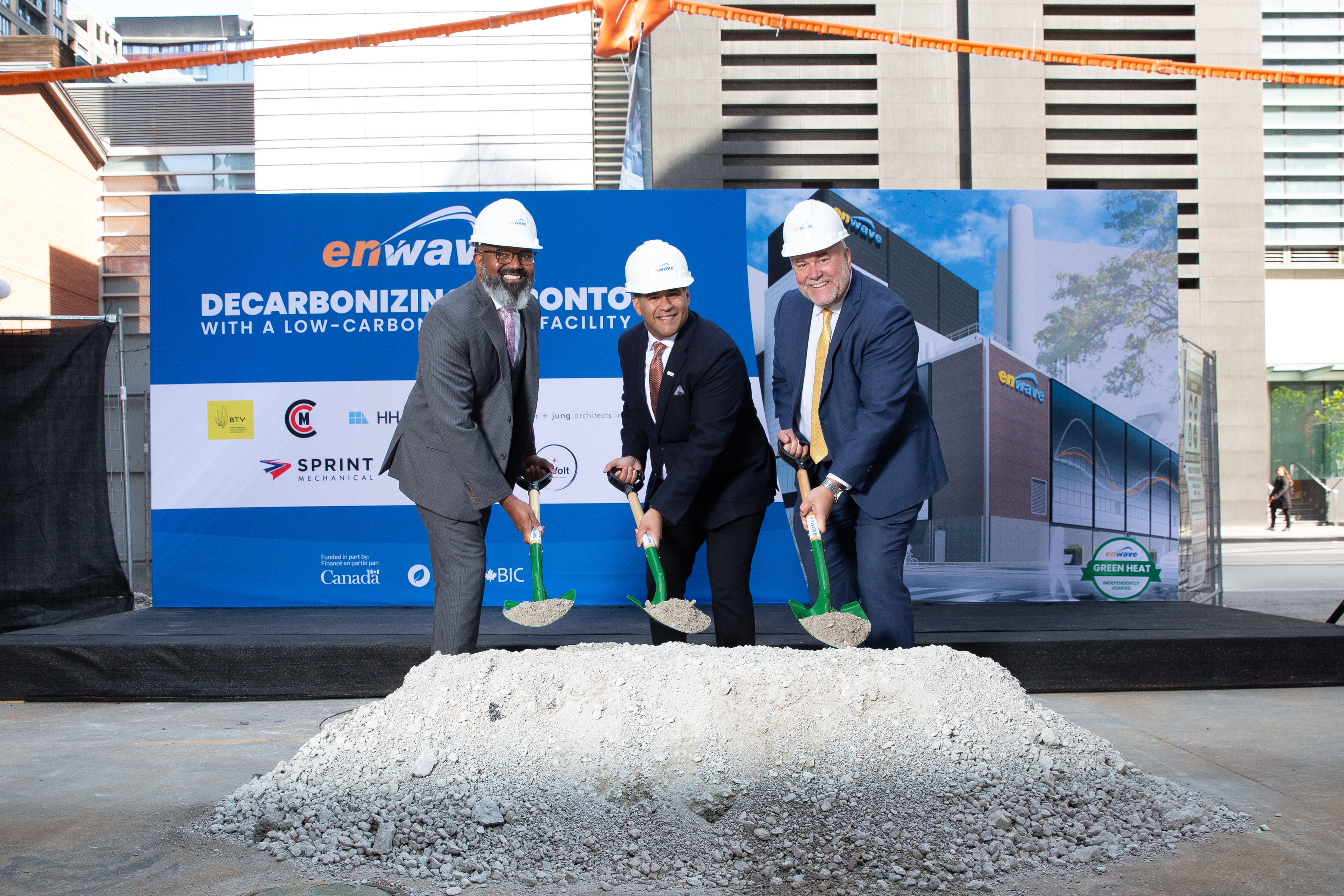 Enwave breaks ground on a new low-carbon heating facility to supply ‘Green Heat’ to Toronto
